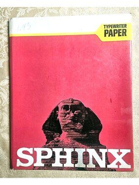 Sphinx Typewriter Paper Saxon Onionskin 100 Shts 8# Vintage Onion Skin NOS